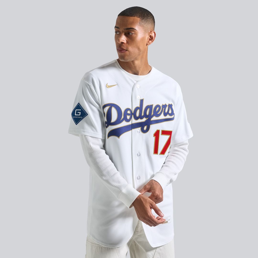 Los Angeles Dodgers Shohei Ohtani Nike 2026 Gold Collection Authentic Jersey - White MLB Team Jersey Baseball Fan Apparel