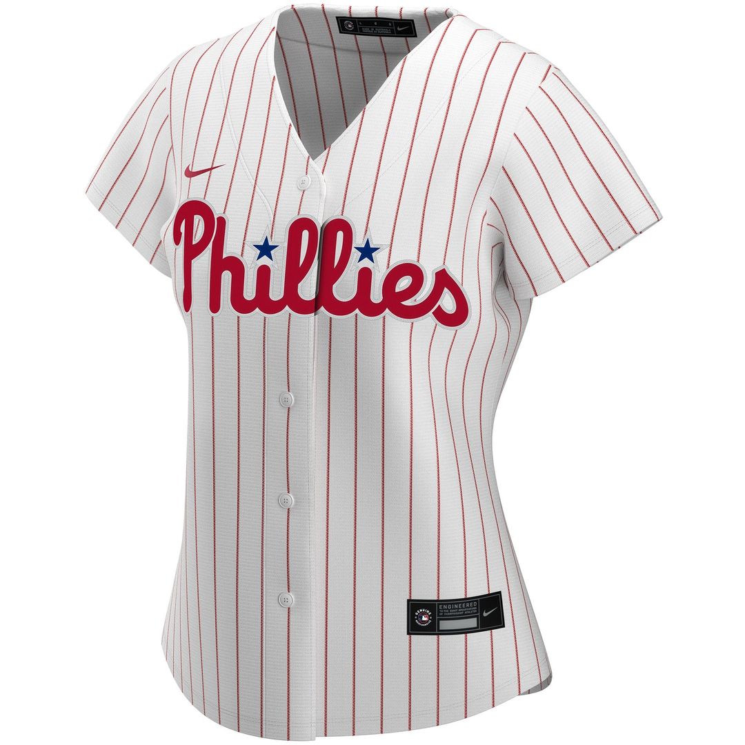 Philadelphia Phillies Nike Women's Home Replica Custom Jersey - White MLB Team Jersey Baseball Fan Apparel