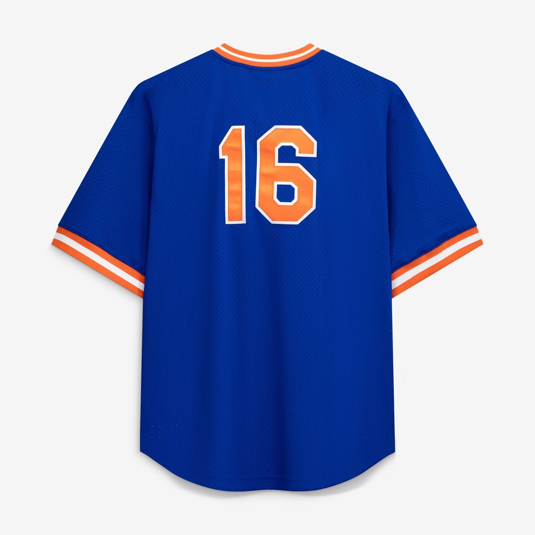 New York Mets Dwight Gooden Profile Big & Tall Cooperstown Mesh Batting Practice Jersey - Royal MLB Team Jersey Baseball Fan Apparel