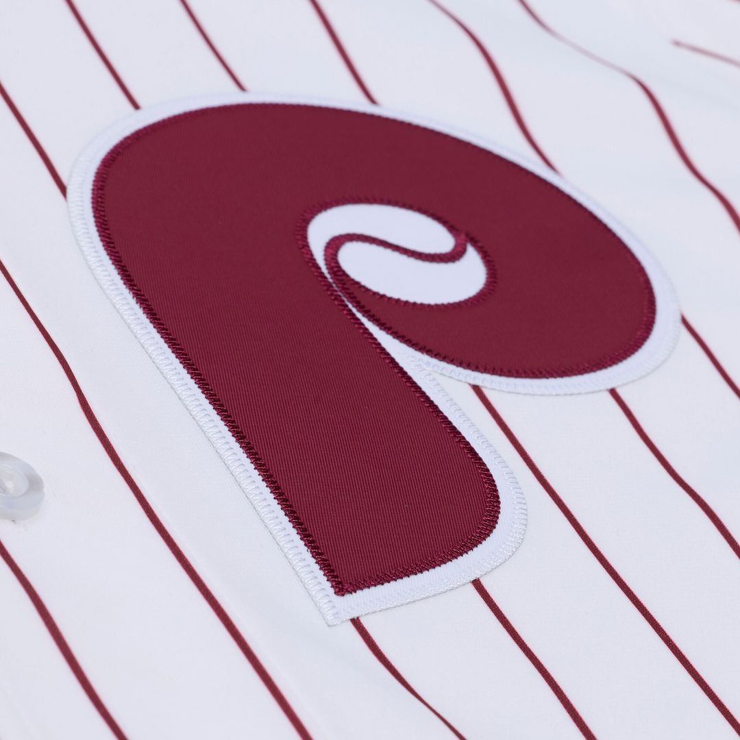 Philadelphia Phillies Jimmy Rollins Mitchell & Ness 2003 Cooperstown Authentic Jersey - White MLB Team Jersey Baseball Fan Apparel