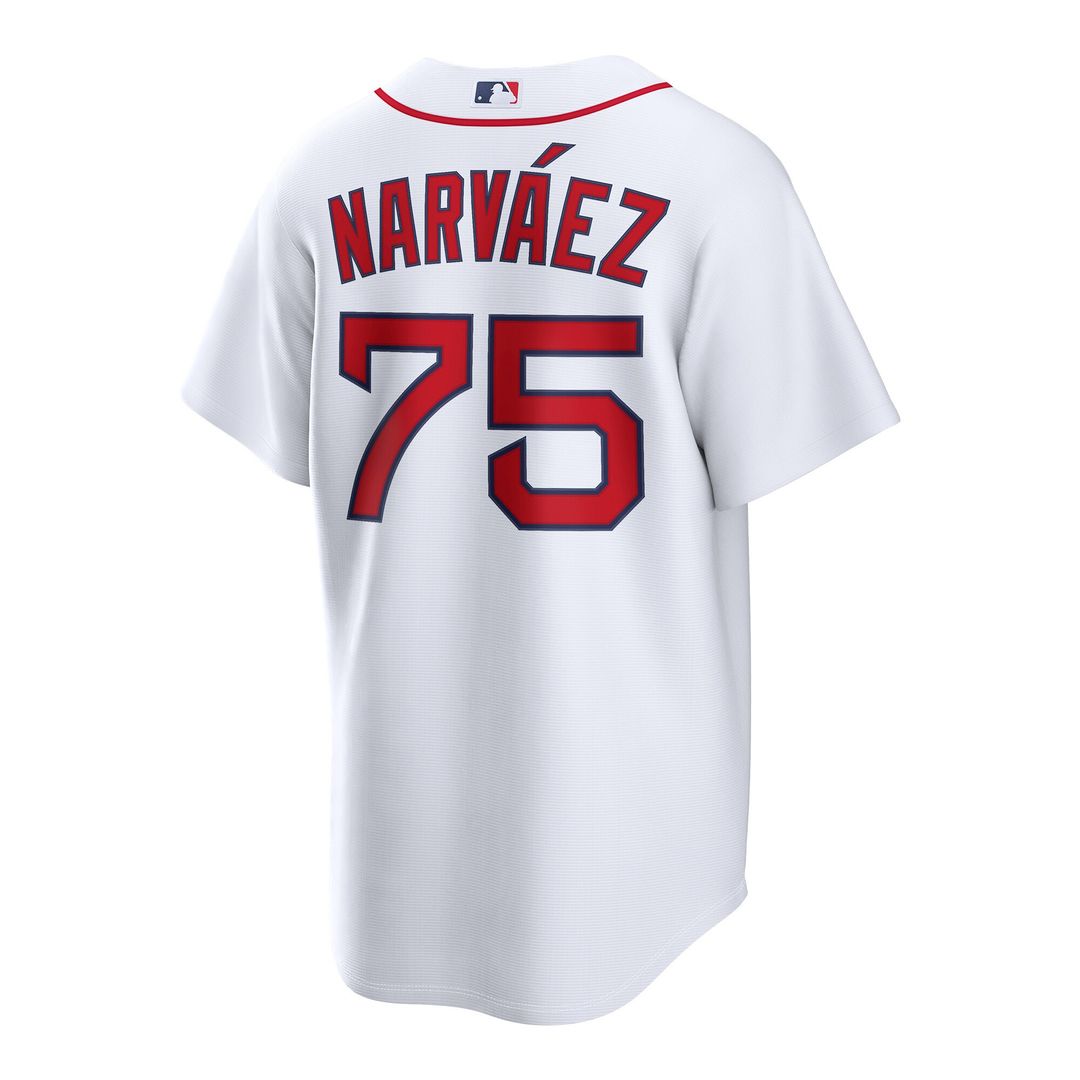 Boston Red Sox Carlos Narváez Nike Home Replica Jersey - White MLB Team Jersey Baseball Fan Apparel