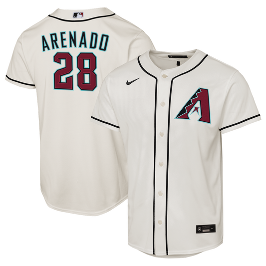 Arizona Diamondbacks Nolan Arenado Nike Youth Home Replica Jersey - White MLB Team Jersey Baseball Fan Apparel