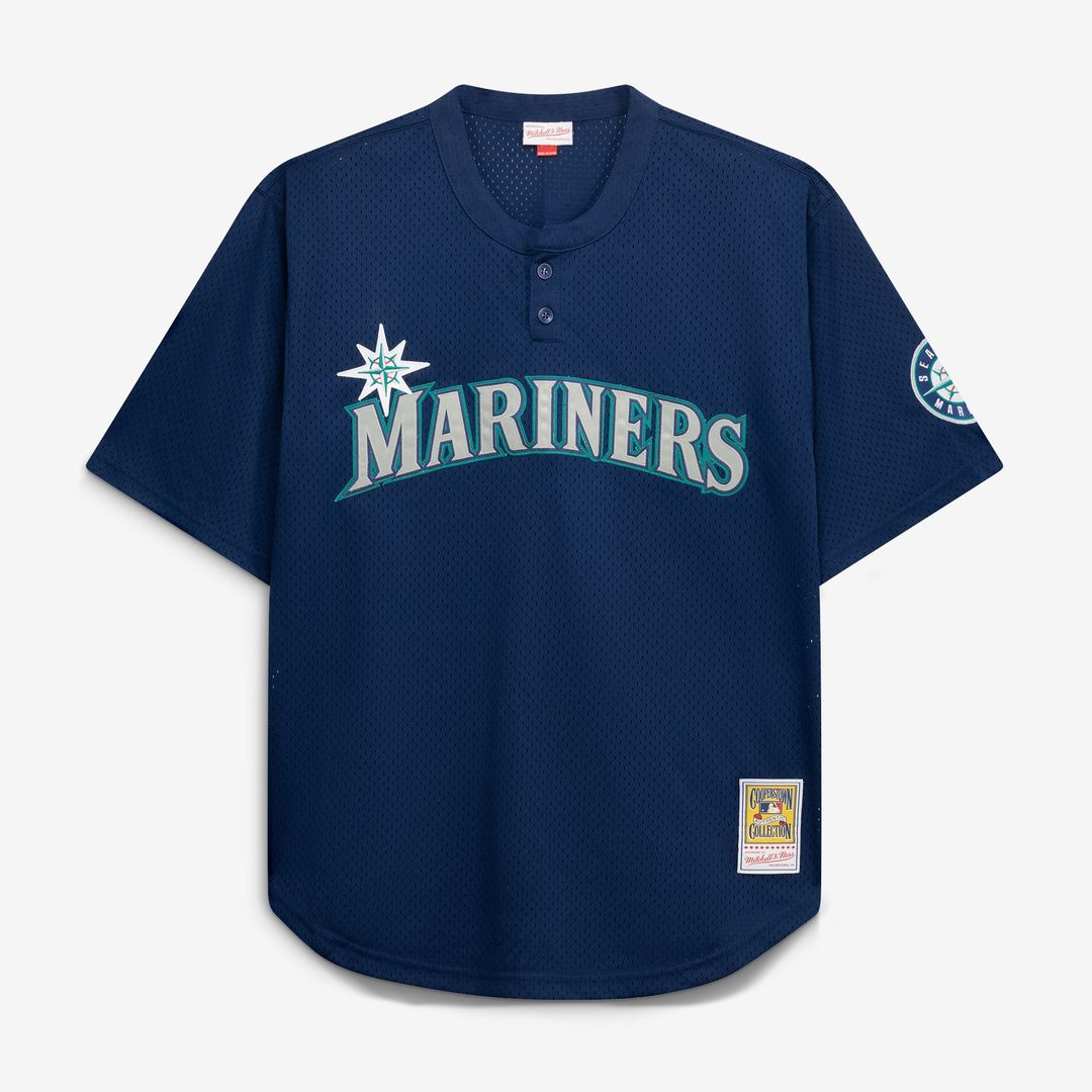 Seattle Mariners Ken Griffey Jr. Mitchell & Ness Big & Tall Cooperstown Mesh Batting Practice Jersey - Royal MLB Team Jersey Baseball Fan Apparel