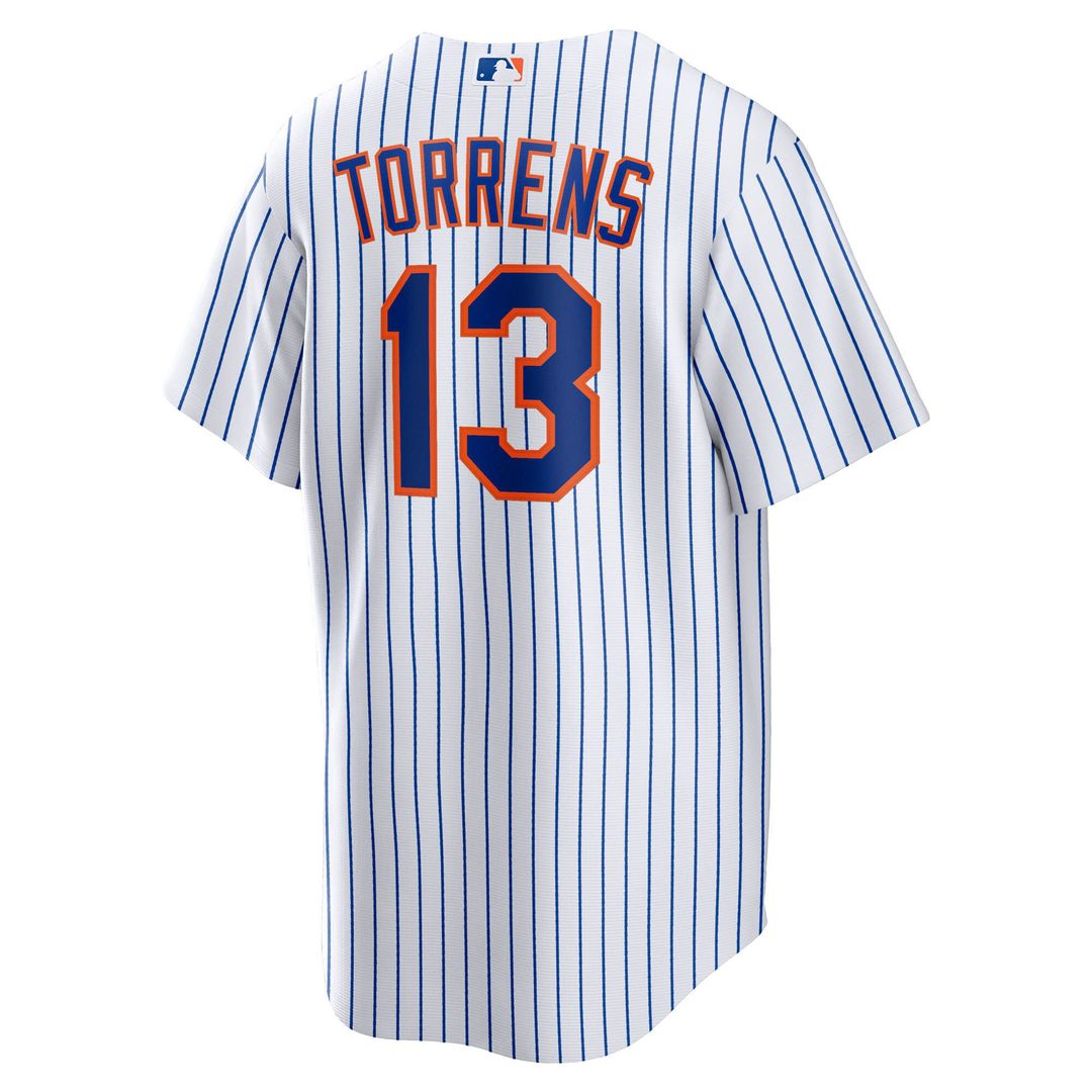 New York Mets Luis Torrens Nike Home Replica Jersey - White MLB Team Jersey Baseball Fan Apparel