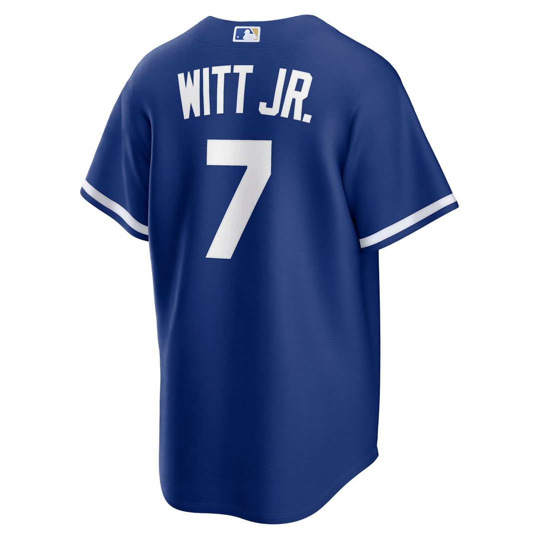 Kansas City Royals Bobby Witt Jr. Nike Alternate Replica Jersey - Royal MLB Team Jersey Baseball Fan Apparel