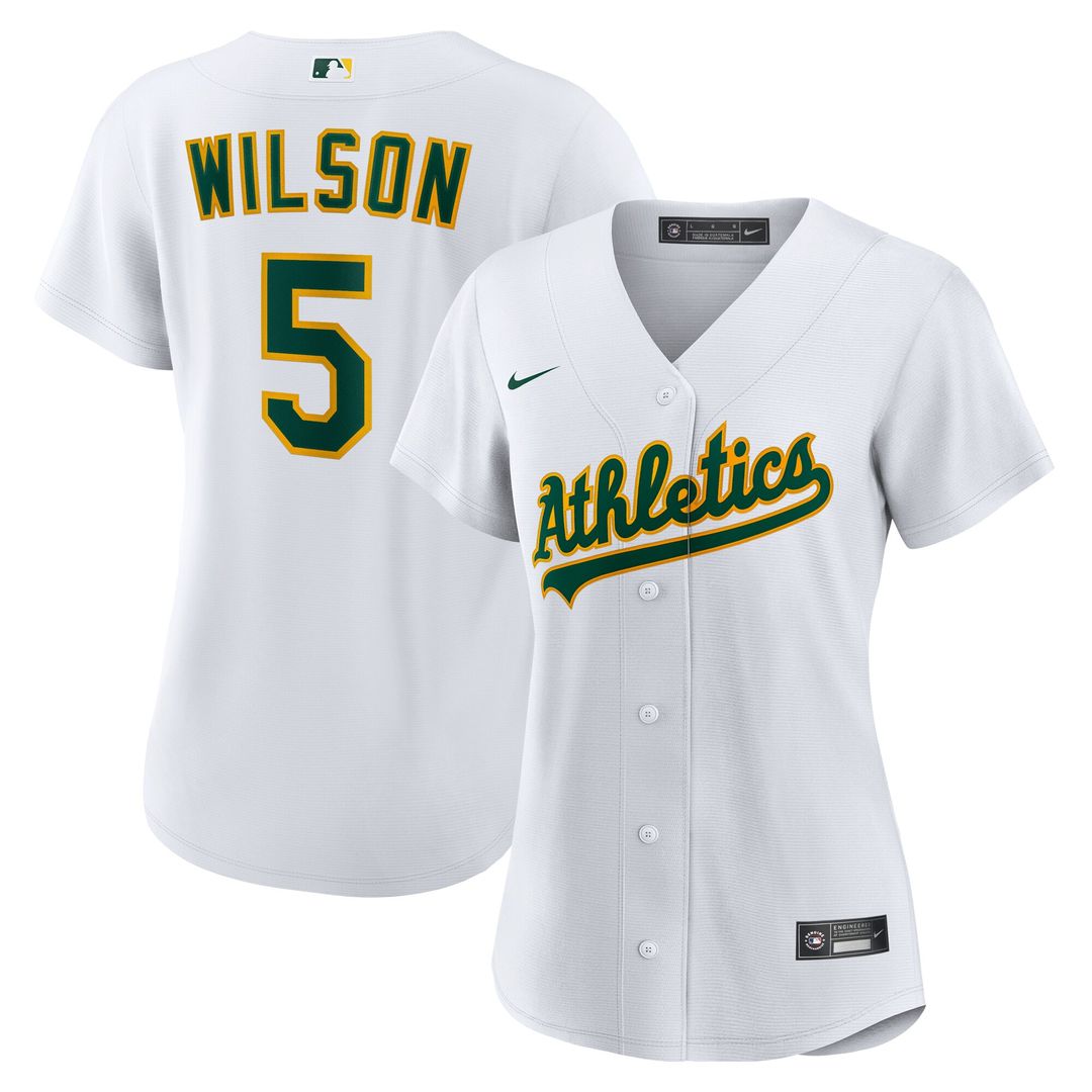 Athletics Jacob Wilson Nike Women's Home Replica Jersey - White MLB Team Jersey Baseball Fan Apparel