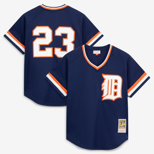 Detroit Tigers Kirk Gibson Mitchell & Ness Authentic Batting Practice Jersey - Navy MLB Team Jersey Baseball Fan Apparel