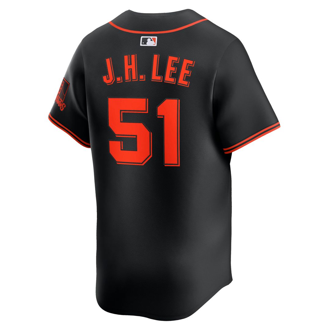 San Francisco Giants Jung Hoo Lee Nike Alternate Limited Player Jersey - Black MLB Team Jersey Baseball Fan Apparel