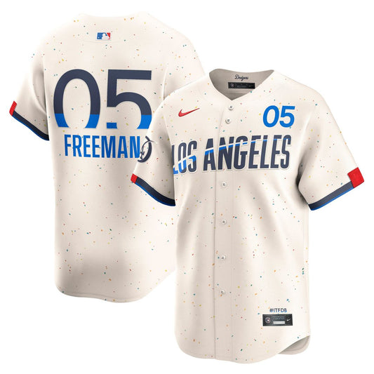 Los Angeles Dodgers Freddie Freeman Nike City Connect Limited Player Jersey - Cream MLB Team Jersey Baseball Fan Apparel
