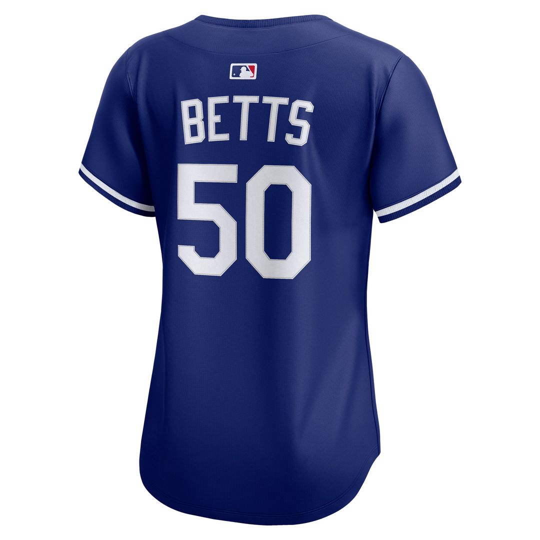 Los Angeles Dodgers Mookie Betts Nike Women's Alternate 2 Limited Player Jersey - Royal MLB Team Jersey Baseball Fan Apparel