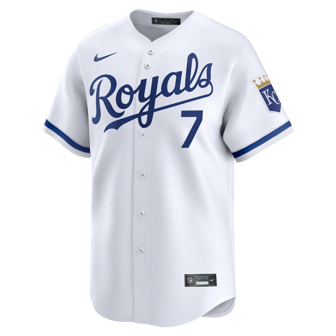 Kansas City Royals Bobby Witt Jr. Nike Home Limited Player Jersey - White MLB Team Jersey Baseball Fan Apparel
