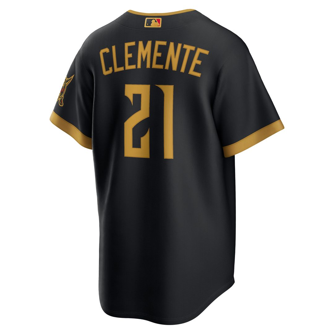 Pittsburgh Pirates Roberto Clemente Nike 2026 City Connect Stadium Jersey - Black MLB Team Jersey Baseball Fan Apparel