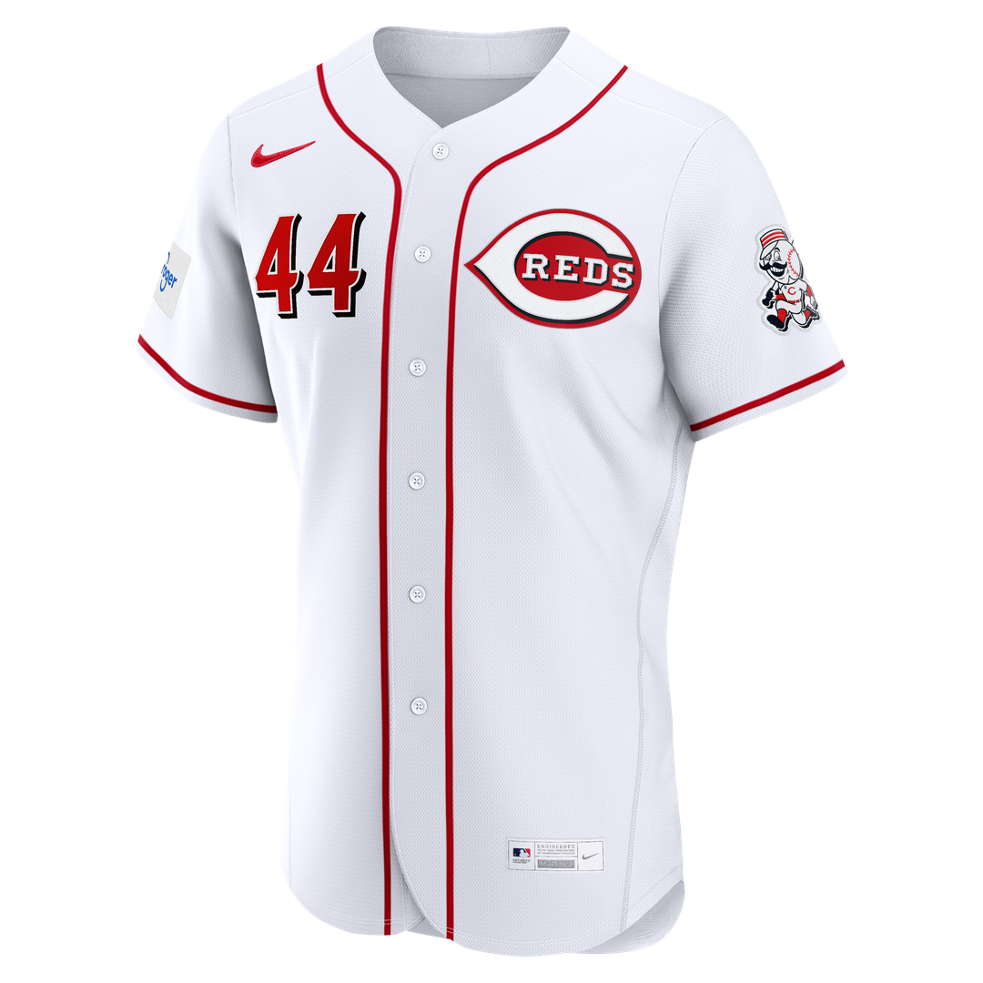 Cincinnati Reds Elly De La Cruz Nike Alternate Authentic Sponsor Patch Jersey - Red MLB Team Jersey Baseball Fan Apparel