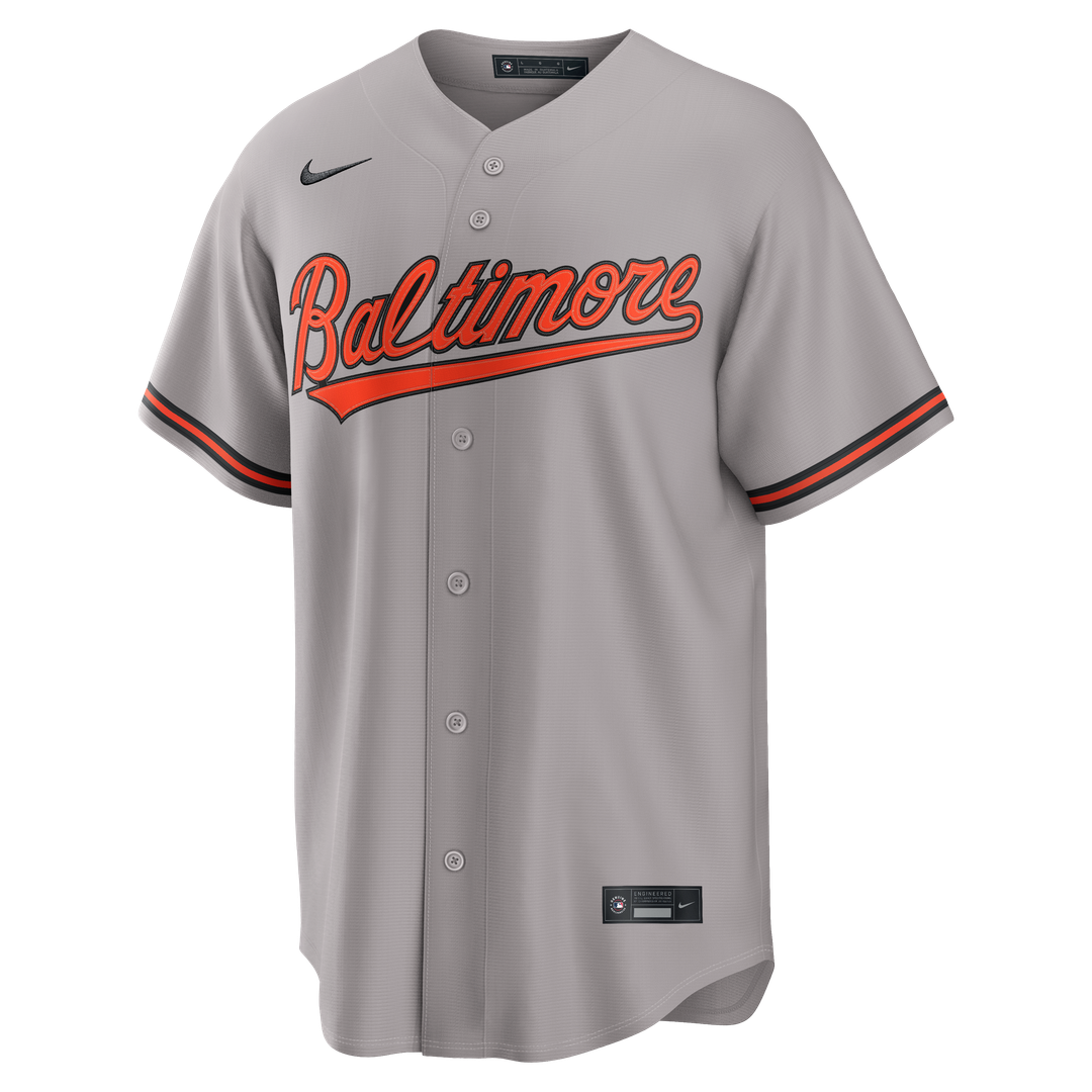 Baltimore Orioles Gunnar Henderson Nike Road Replica Jersey - Gray MLB Team Jersey Baseball Fan Apparel