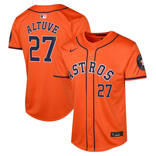 Houston Astros Jose Altuve Nike Youth Alternate Limited Player Jersey - Orange MLB Team Jersey Baseball Fan Apparel