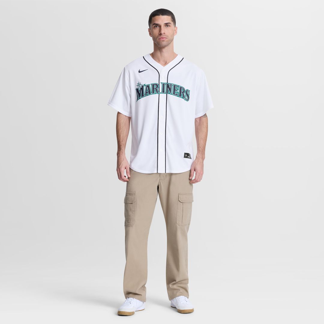 Seattle Mariners Cal Raleigh Nike Home Replica Jersey - White MLB Team Jersey Baseball Fan Apparel