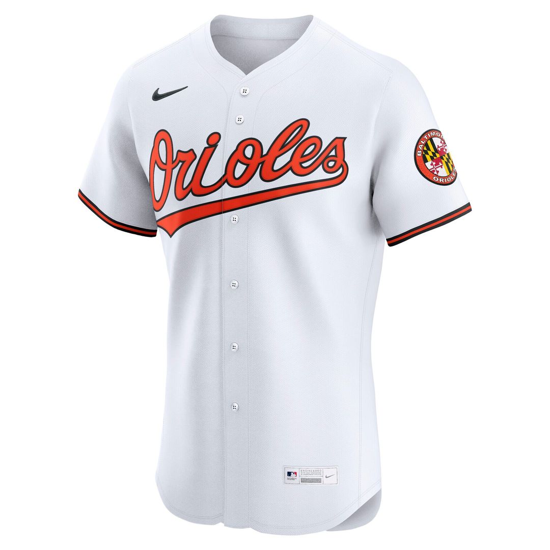 Baltimore Orioles Nike Home Elite Jersey - White MLB Team Jersey Baseball Fan Apparel