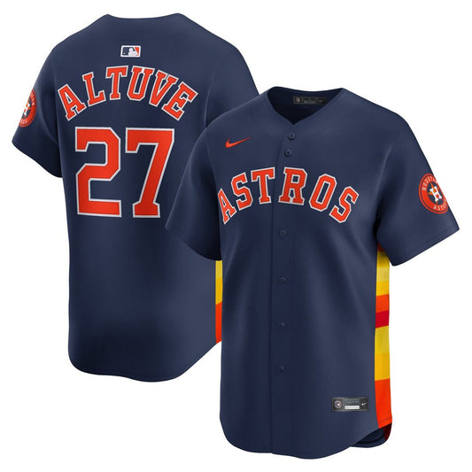 Houston Astros Jose Altuve Nike Alternate Limited Player Jersey - Navy MLB Team Jersey Baseball Fan Apparel