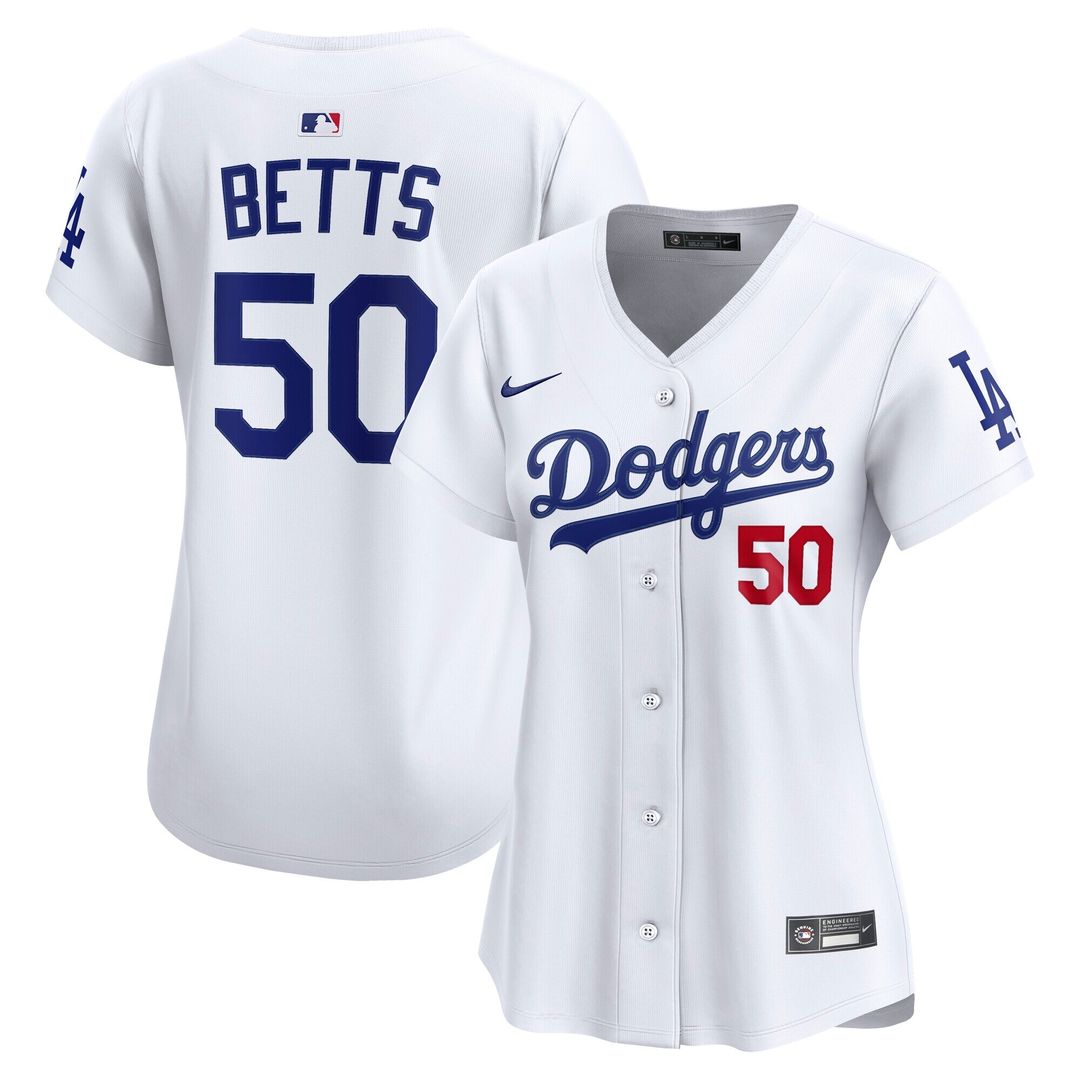Los Angeles Dodgers Mookie Betts Nike Women's Alternate 2 Limited Player Jersey - Royal MLB Team Jersey Baseball Fan Apparel