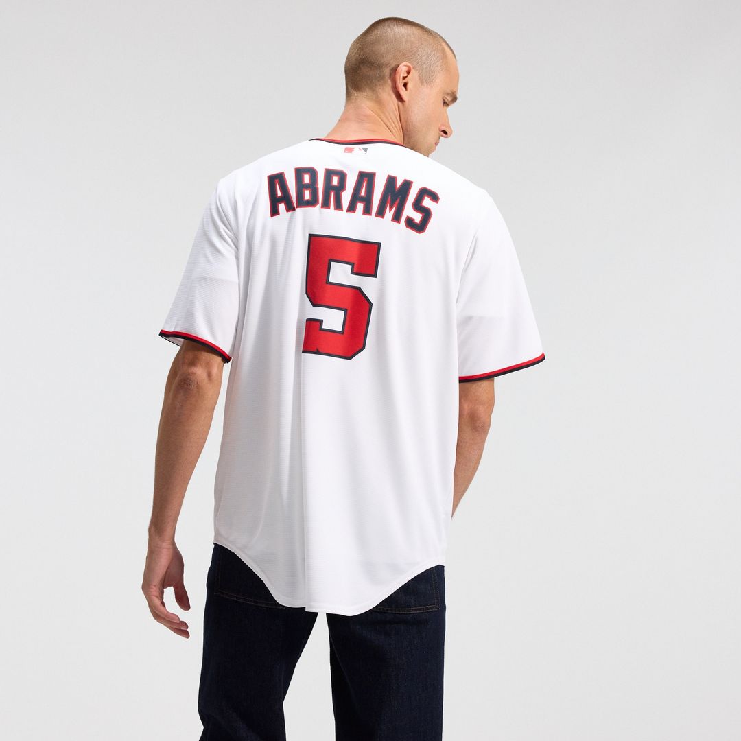 Washington Nationals CJ Abrams Nike Home Replica Jersey - White MLB Team Jersey Baseball Fan Apparel