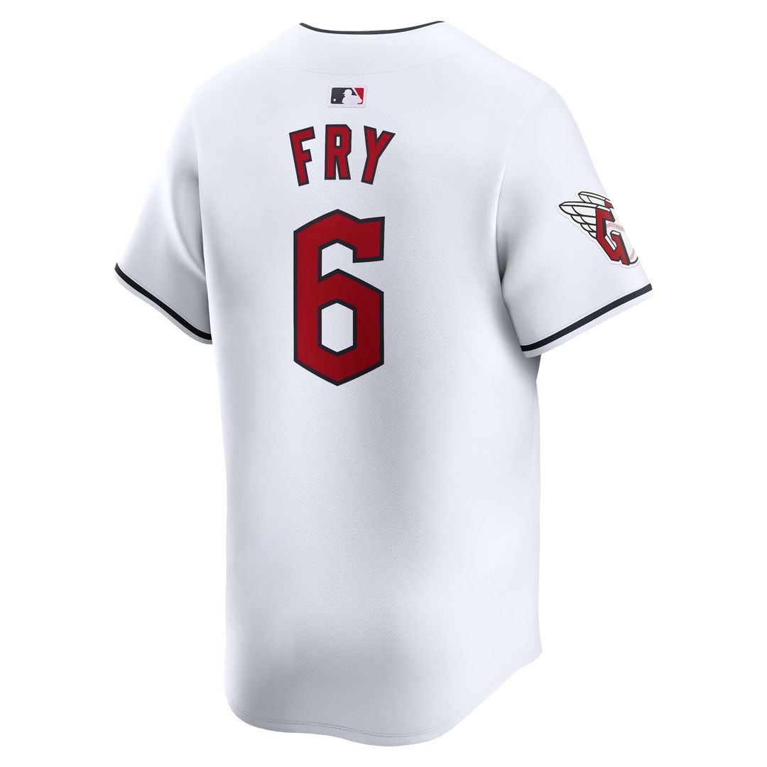 Cleveland Guardians David Fry Nike Home Limited Player Jersey - White MLB Team Jersey Baseball Fan Apparel