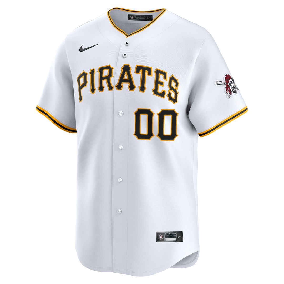 Pittsburgh Pirates Nike Home Limited Custom Jersey - White MLB Team Jersey Baseball Fan Apparel