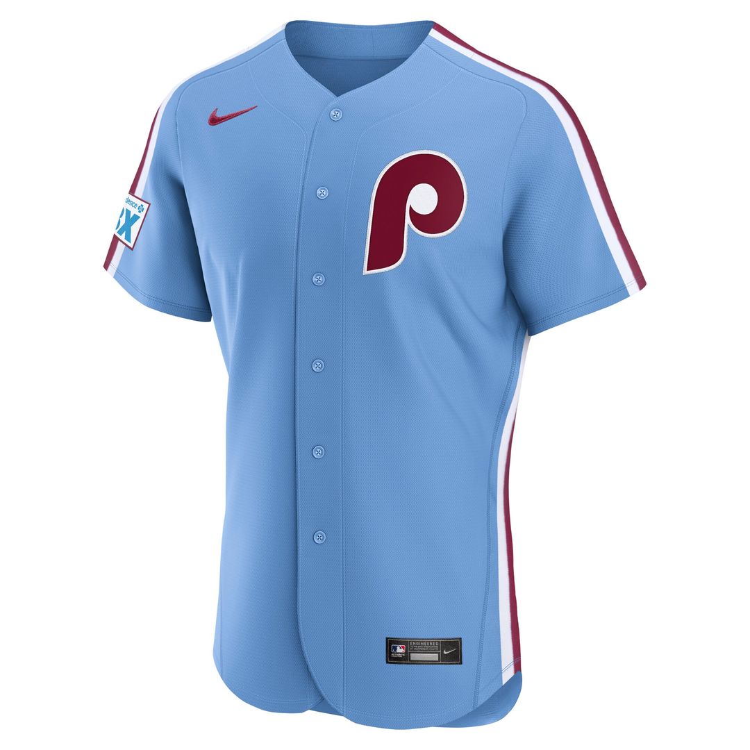 Philadelphia Phillies Nike Alternate Authentic Jersey - Light Blue MLB Team Jersey Baseball Fan Apparel