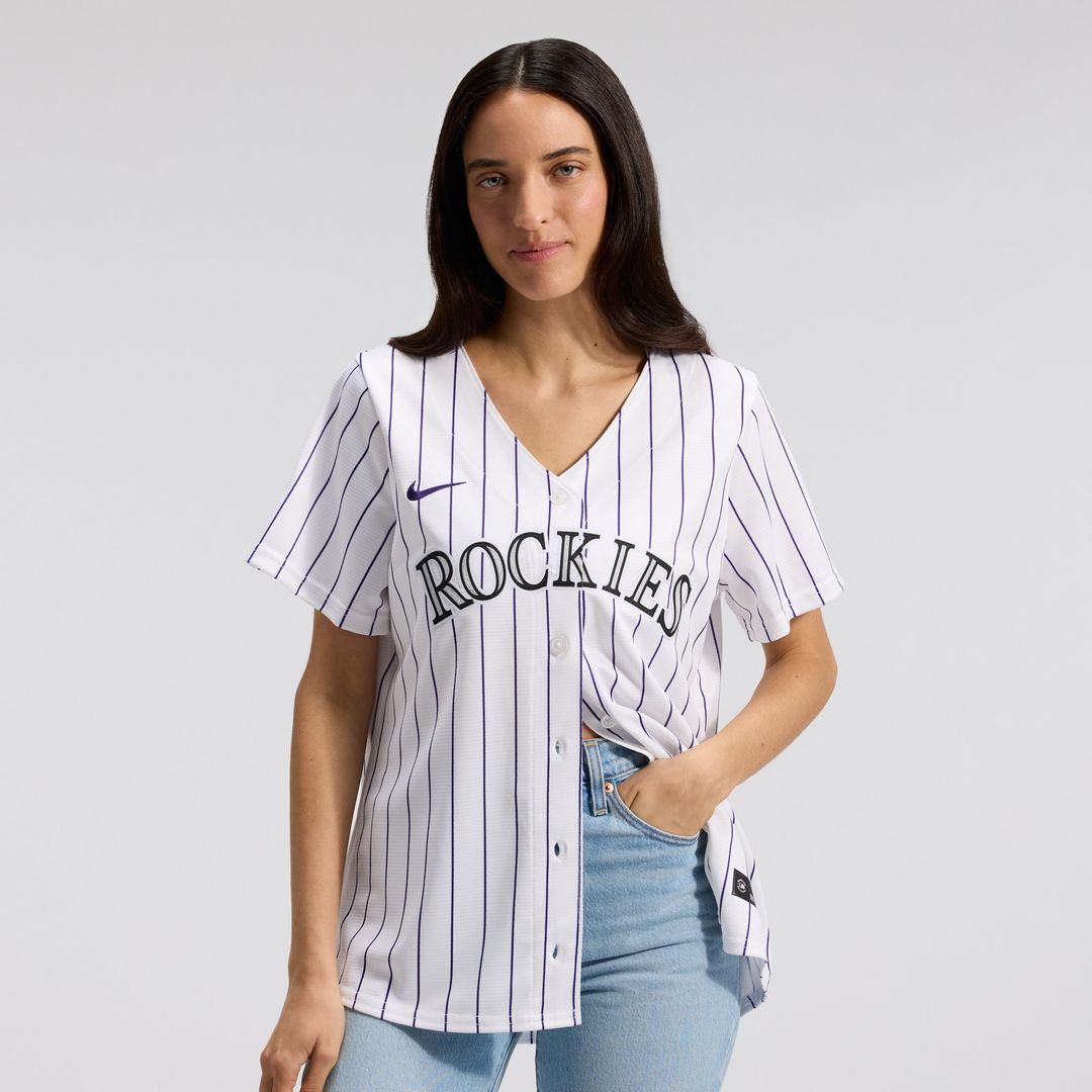 Colorado Rockies Nike Women's Home Replica Team Jersey - White MLB Team Jersey Baseball Fan Apparel