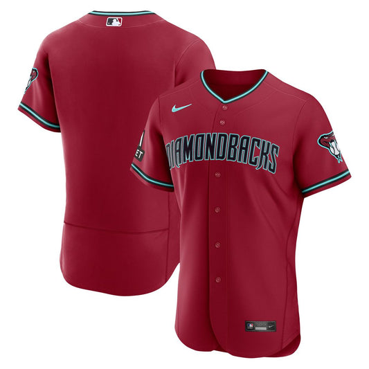Arizona Diamondbacks Nike Alternate 2 Authentic Jersey - Crimson MLB Team Jersey Baseball Fan Apparel