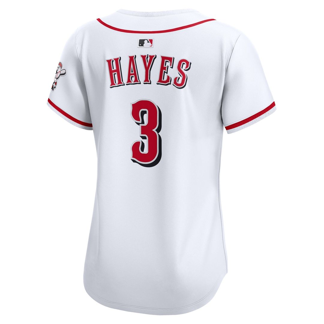 Cincinnati Reds Ke'Bryan Hayes Nike Women's Home Limited Player Jersey - White MLB Team Jersey Baseball Fan Apparel