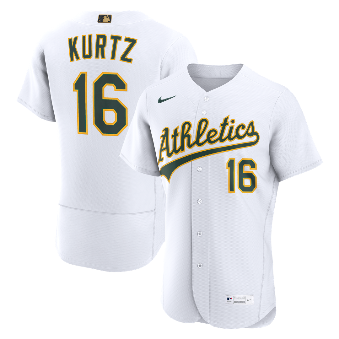 Athletics Nick Kurtz Nike MLB Awards Authentic Jersey - White MLB Team Jersey Baseball Fan Apparel