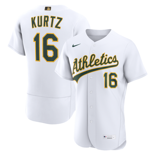 Athletics Nick Kurtz Nike MLB Awards Authentic Jersey - White MLB Team Jersey Baseball Fan Apparel