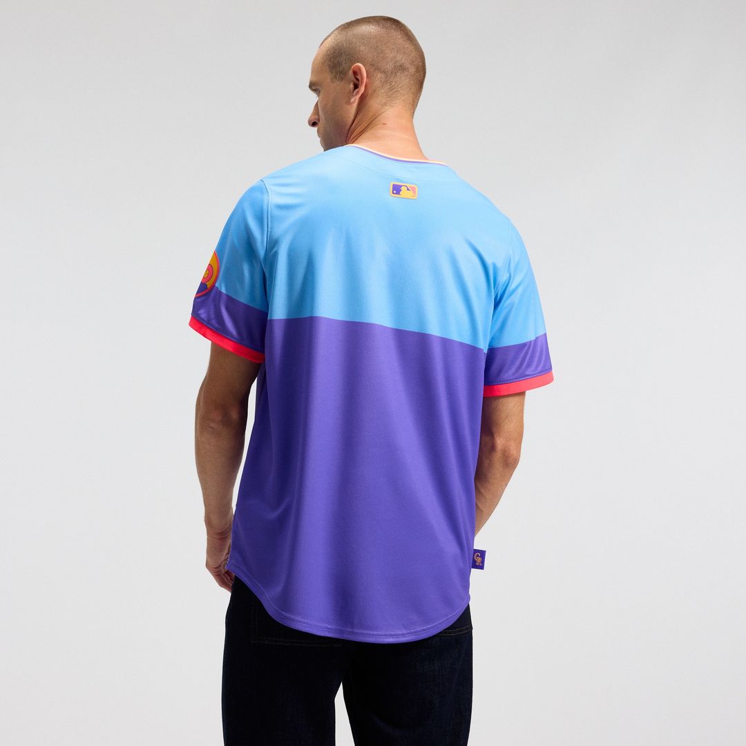 Colorado Rockies Nike 2025 City Connect Limited Jersey - Purple/Light Blue MLB Team Jersey Baseball Fan Apparel