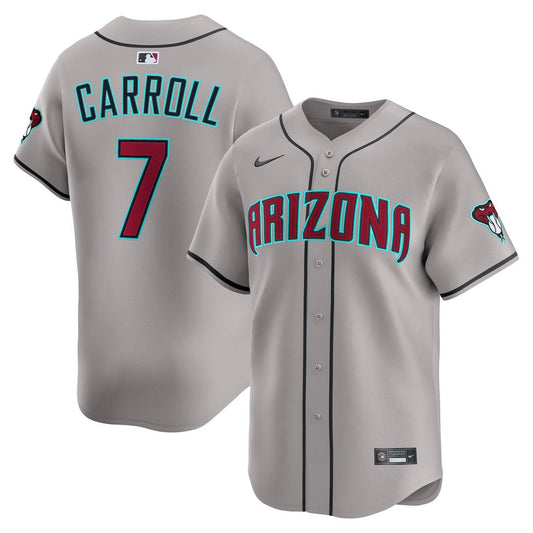 Arizona Diamondbacks Corbin Carroll Nike Road Limited Player Jersey - Gray MLB Team Jersey Baseball Fan Apparel