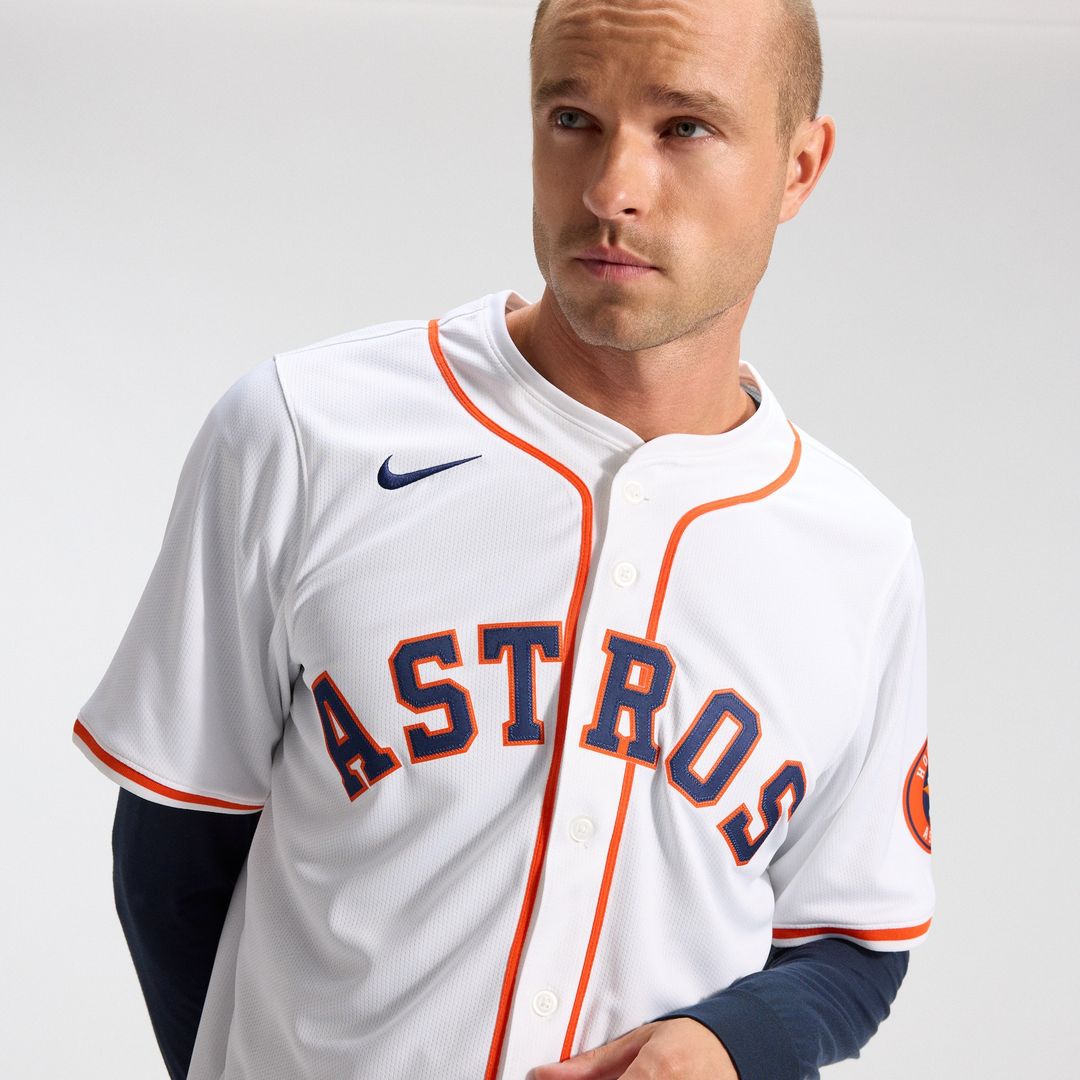 Houston Astros Nike Home Limited Jersey - White MLB Team Jersey Baseball Fan Apparel