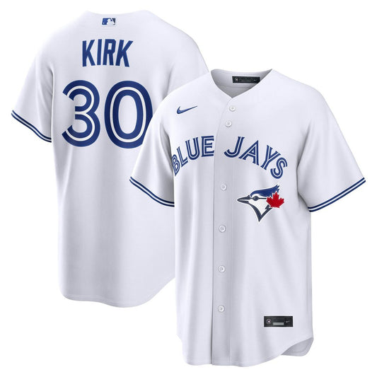 Toronto Blue Jays Alejandro Kirk Nike Home Replica Jersey - White MLB Team Jersey Baseball Fan Apparel