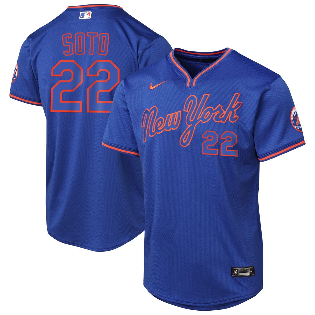 New York Mets Juan Soto Nike Youth Home Limited Player Jersey - White MLB Team Jersey Baseball Fan Apparel