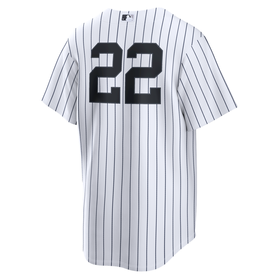 New York Yankees Ben Rice Nike Home Replica Jersey - White MLB Team Jersey Baseball Fan Apparel