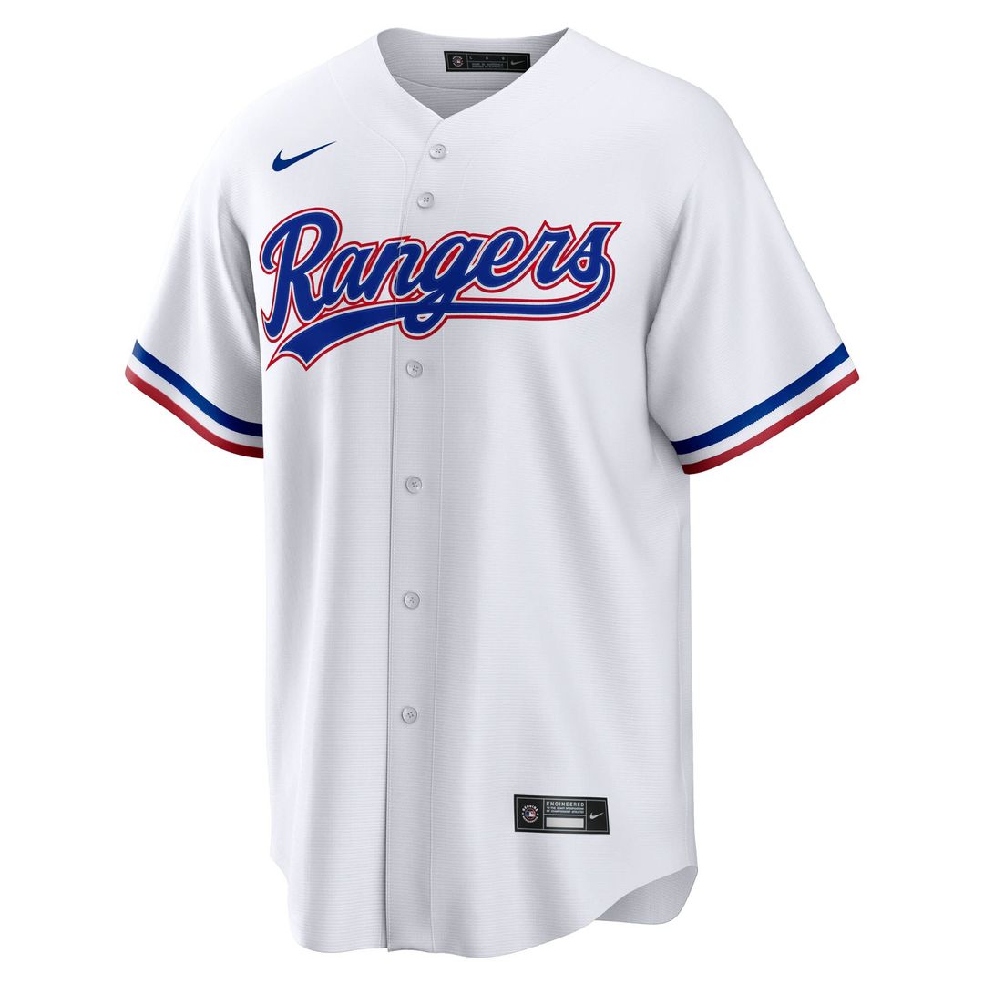 Texas Rangers Kyle Higashioka Nike Home Replica Jersey - White MLB Team Jersey Baseball Fan Apparel