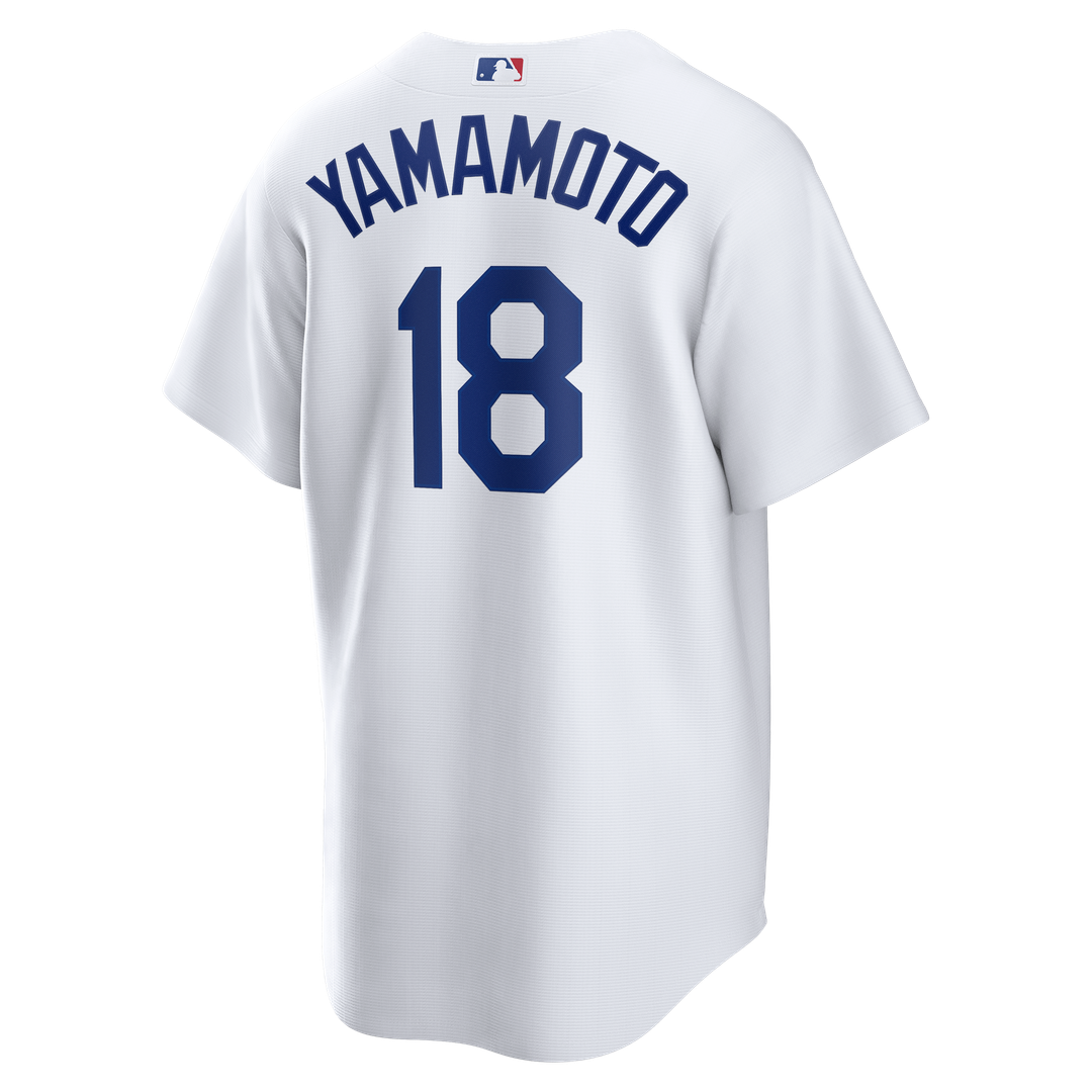 Los Angeles Dodgers Yoshinobu Yamamoto Nike Home Replica Jersey - White MLB Team Jersey Baseball Fan Apparel