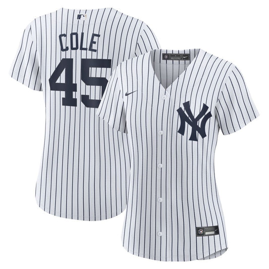 New York Yankees Gerrit Cole Nike Women's Home Replica Player Jersey - White MLB Team Jersey Baseball Fan Apparel