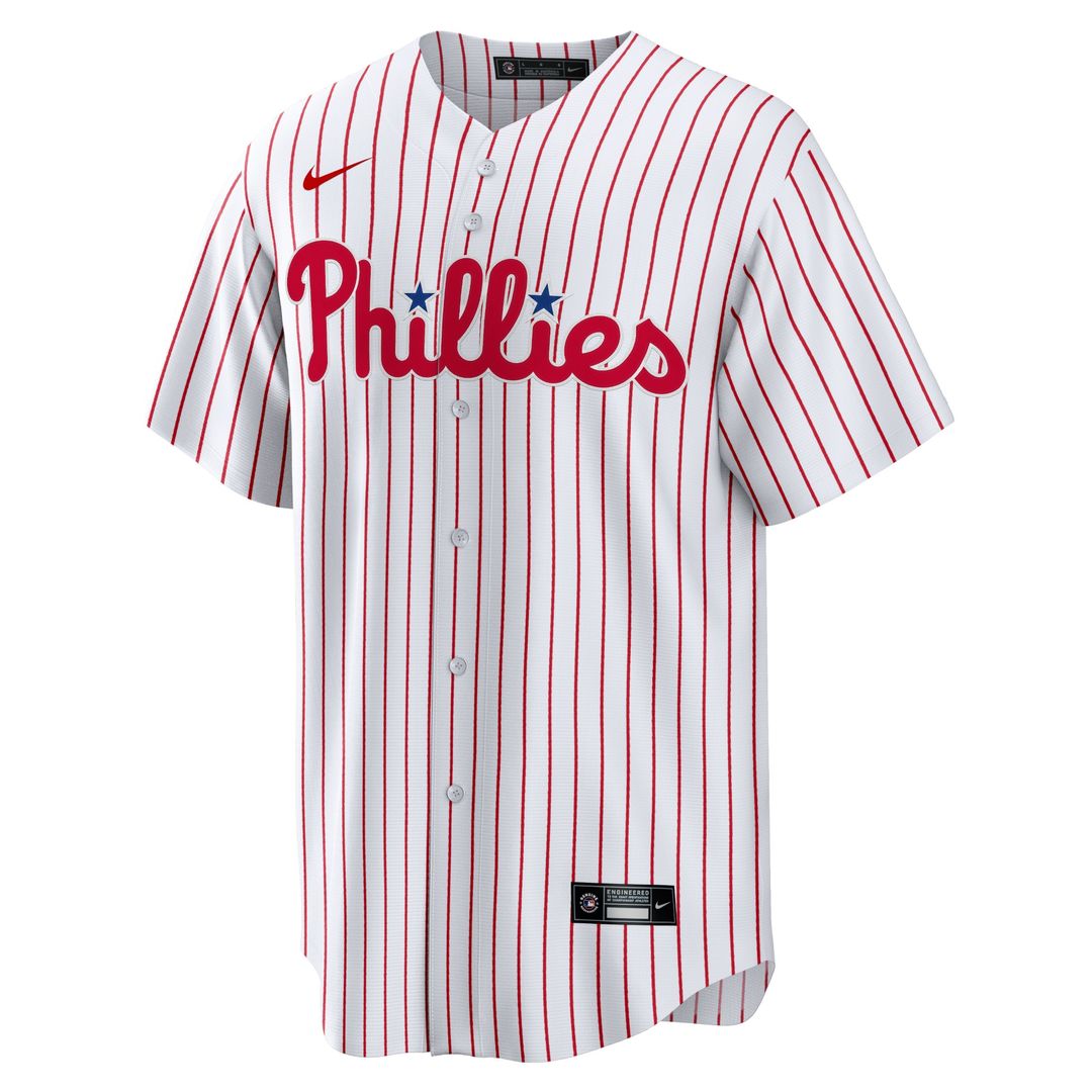 Philadelphia Phillies Alec Bohm Nike Replica Player Jersey - White MLB Team Jersey Baseball Fan Apparel
