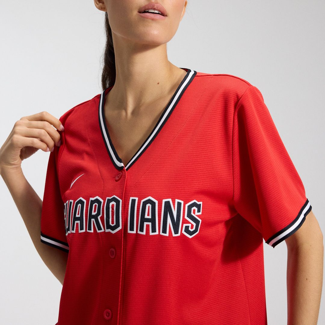 Cleveland Guardians Nike Women's Alternate 2 Replica Jersey - Red MLB Team Jersey Baseball Fan Apparel