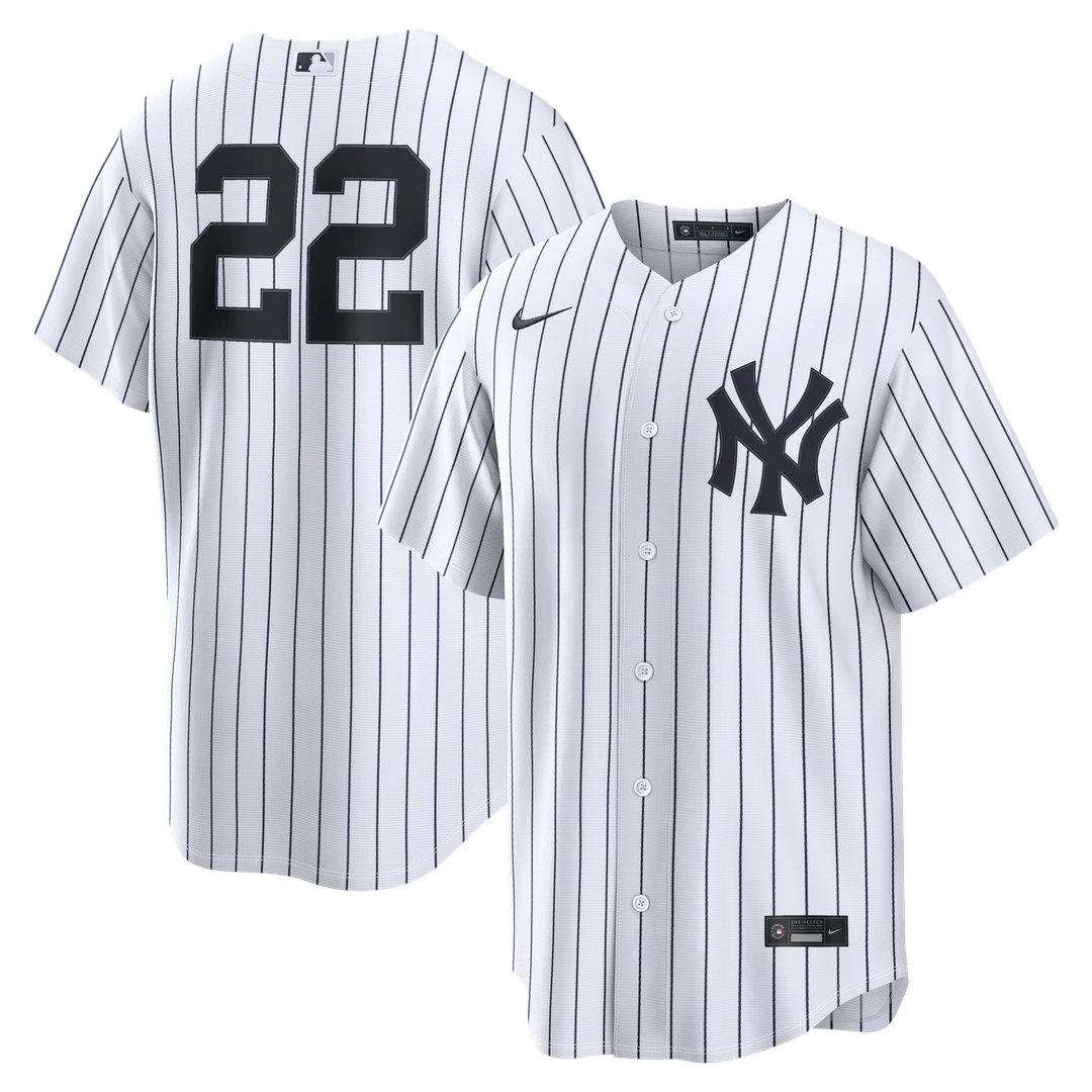 New York Yankees Ben Rice Nike Home Replica Jersey - White MLB Team Jersey Baseball Fan Apparel