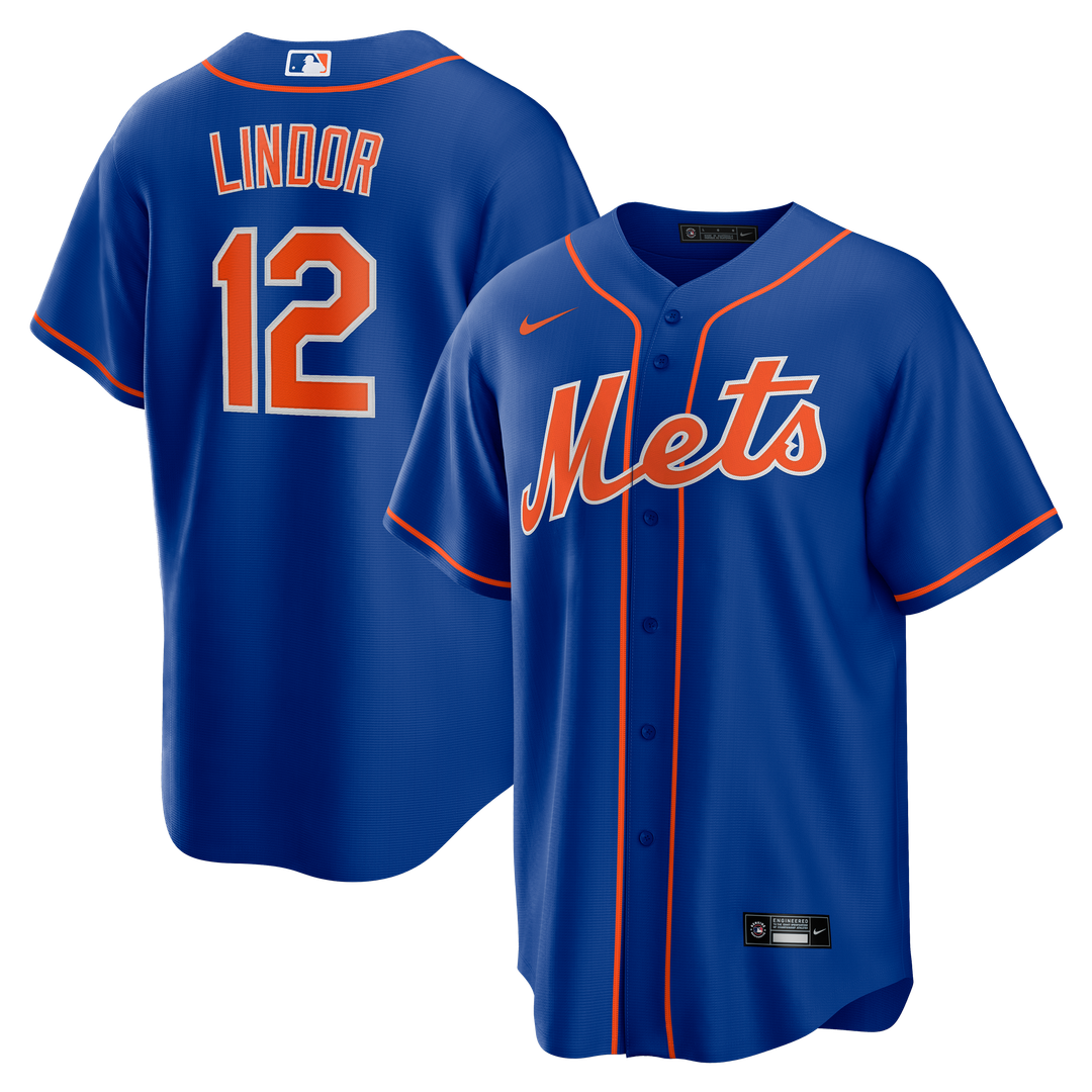 New York Mets Francisco Lindor Nike Alternate Replica Player Jersey - Royal MLB Team Jersey Baseball Fan Apparel