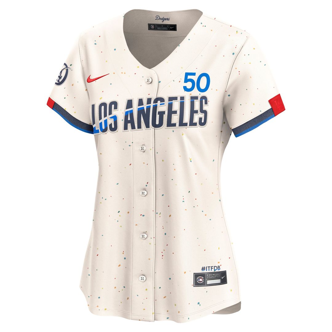 Los Angeles Dodgers Mookie Betts Nike Women's City Connect Limited Jersey - Cream MLB Team Jersey Baseball Fan Apparel