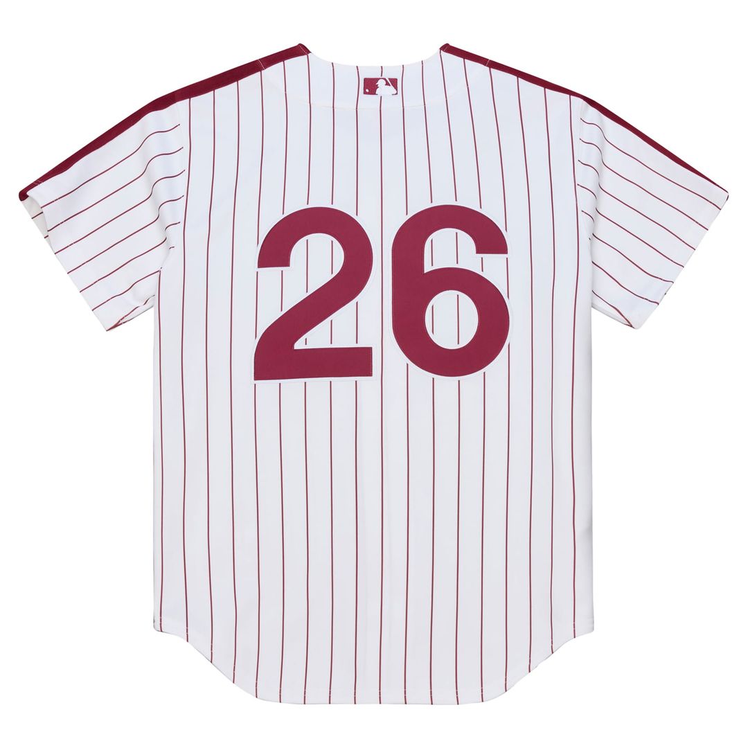 Philadelphia Phillies Chase Utley Mitchell & Ness 2003 Cooperstown Authentic Jersey - White MLB Team Jersey Baseball Fan Apparel
