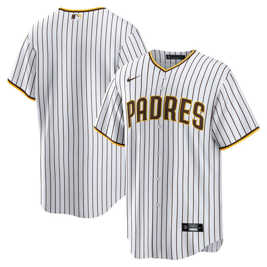 San Diego Padres Nike Home Blank Replica Jersey - White MLB Team Jersey Baseball Fan Apparel