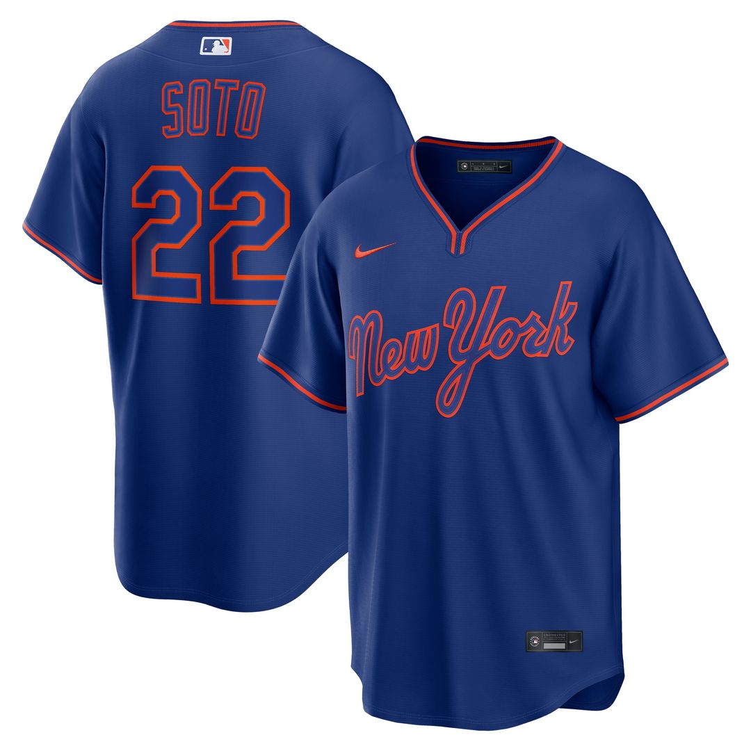 New York Mets Juan Soto Nike Alternate Replica Jersey - Royal MLB Team Jersey Baseball Fan Apparel