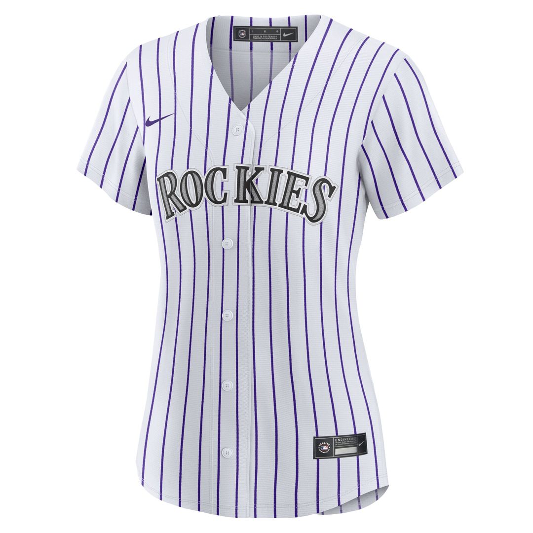 Colorado Rockies Mickey Moniak Nike Women's Home Replica Jersey - White MLB Team Jersey Baseball Fan Apparel